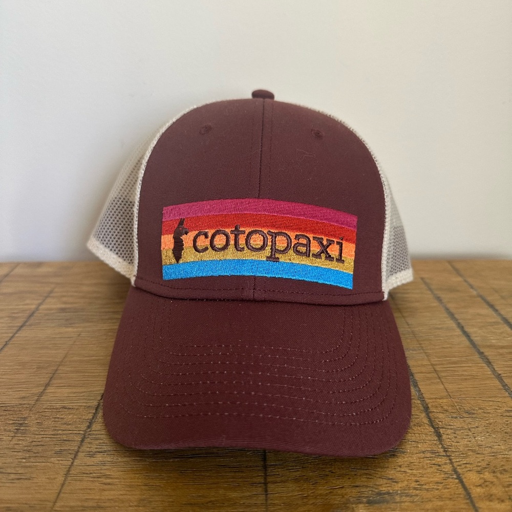 Cotopaxi | Brown Maroon Trucker Hat - New